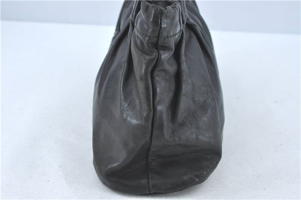 Authentic GUCCI Heart Crest 2Way Shoulder Hand Bag Leather 212994 Black J0950