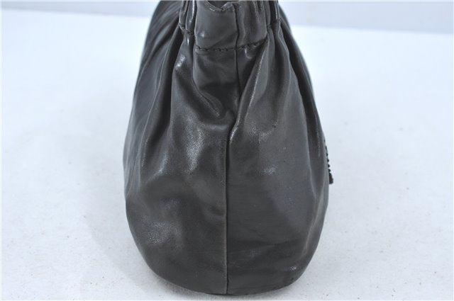 Authentic GUCCI Heart Crest 2Way Shoulder Hand Bag Leather 212994 Black J0950