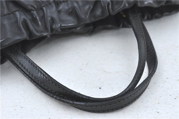 Authentic GUCCI Heart Crest 2Way Shoulder Hand Bag Leather 212994 Black J0950