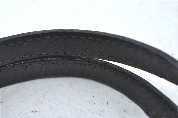 Authentic GUCCI Heart Crest 2Way Shoulder Hand Bag Leather 212994 Black J0950