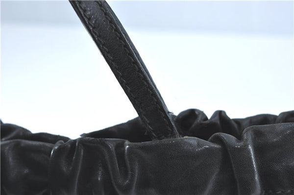 Authentic GUCCI Heart Crest 2Way Shoulder Hand Bag Leather 212994 Black J0950