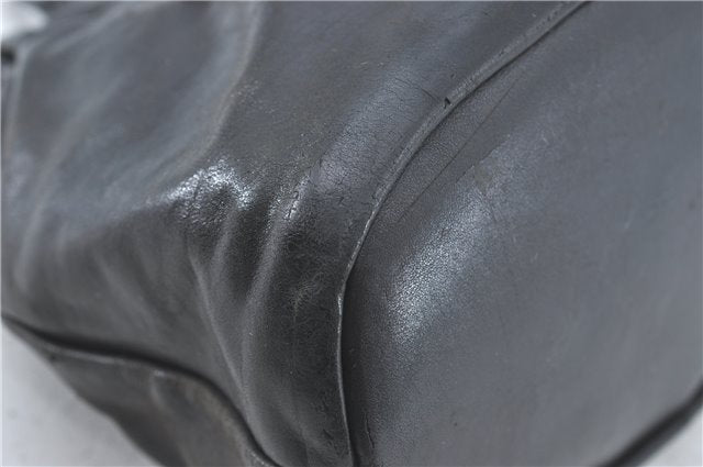 Authentic GUCCI Heart Crest 2Way Shoulder Hand Bag Leather 212994 Black J0950