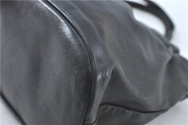 Authentic GUCCI Heart Crest 2Way Shoulder Hand Bag Leather 212994 Black J0950