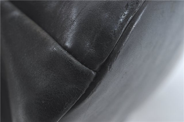 Authentic GUCCI Heart Crest 2Way Shoulder Hand Bag Leather 212994 Black J0950