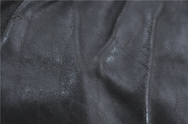 Authentic GUCCI Heart Crest 2Way Shoulder Hand Bag Leather 212994 Black J0950