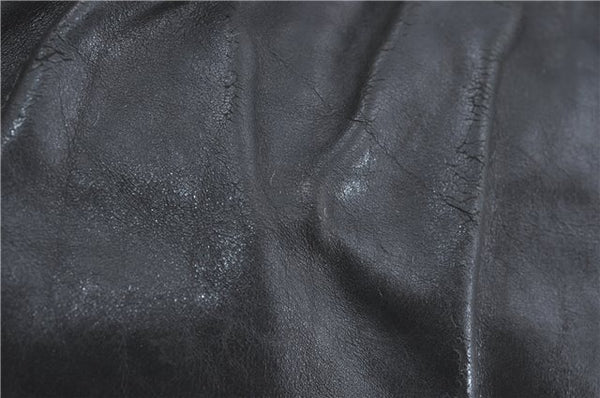 Authentic GUCCI Heart Crest 2Way Shoulder Hand Bag Leather 212994 Black J0950