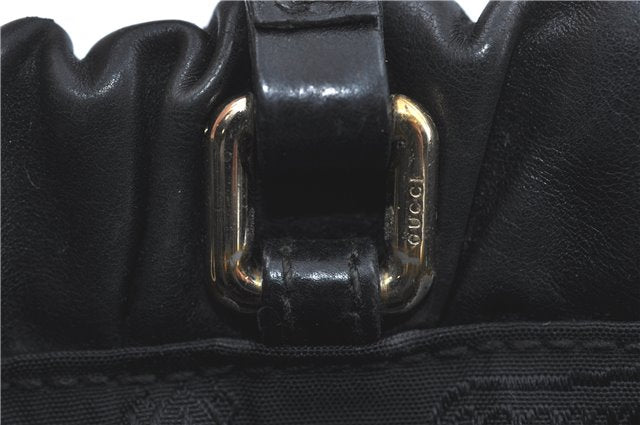 Authentic GUCCI Heart Crest 2Way Shoulder Hand Bag Leather 212994 Black J0950
