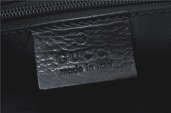 Authentic GUCCI Heart Crest 2Way Shoulder Hand Bag Leather 212994 Black J0950