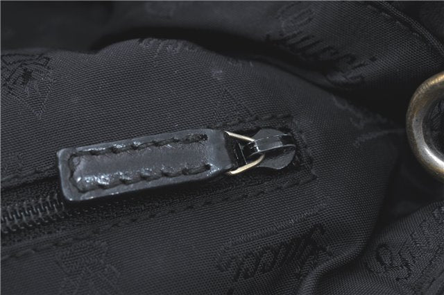 Authentic GUCCI Heart Crest 2Way Shoulder Hand Bag Leather 212994 Black J0950