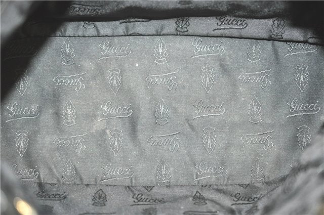 Authentic GUCCI Heart Crest 2Way Shoulder Hand Bag Leather 212994 Black J0950