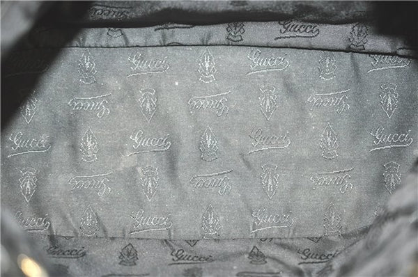 Authentic GUCCI Heart Crest 2Way Shoulder Hand Bag Leather 212994 Black J0950