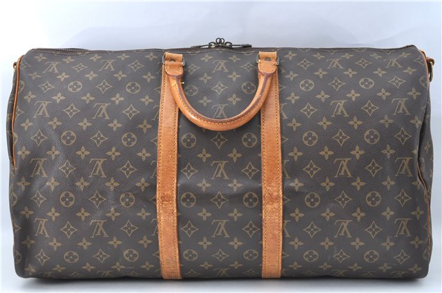 Auth Louis Vuitton Monogram Keepall Bandouliere 50 Boston Bag M41416 LV J0951