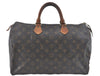 Authentic Louis Vuitton Monogram Speedy 35 Hand Boston Bag M41524 LV J0956