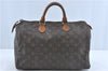 Authentic Louis Vuitton Monogram Speedy 35 Hand Boston Bag M41524 LV J0956