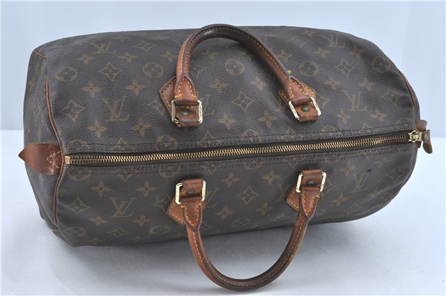 Authentic Louis Vuitton Monogram Speedy 35 Hand Boston Bag M41524 LV J0956