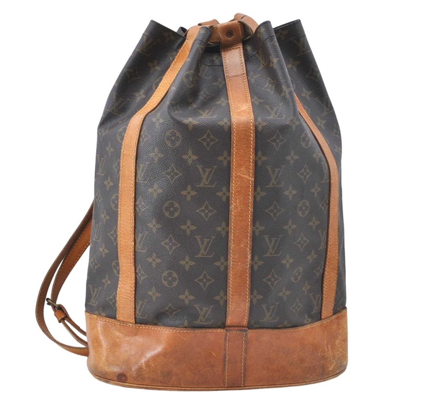 Authentic Louis Vuitton Monogram Randonnee GM Shoulder Bag M42244 LV J0959