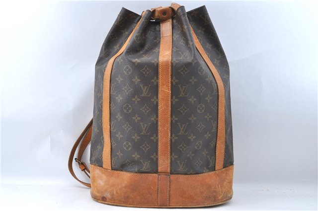 Authentic Louis Vuitton Monogram Randonnee GM Shoulder Bag M42244 LV J0959