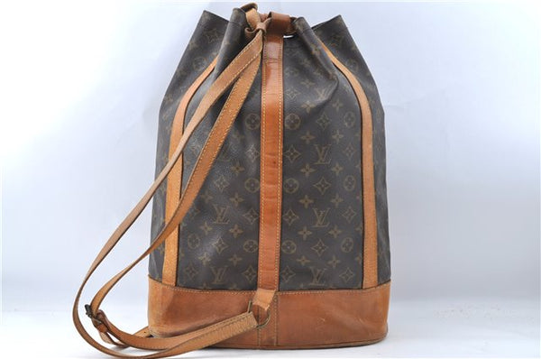 Authentic Louis Vuitton Monogram Randonnee GM Shoulder Bag M42244 LV J0959