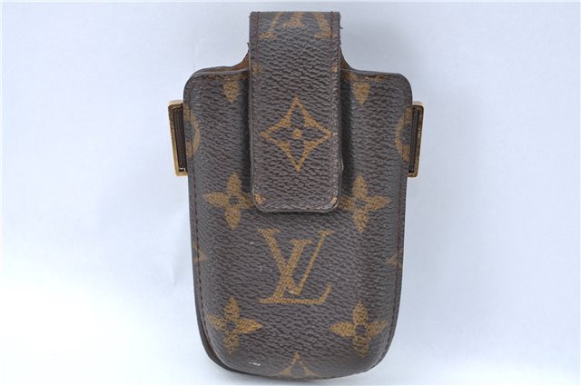 Authentic Louis Vuitton Monogram Etui TelePhone International PM M63064 LV J0980