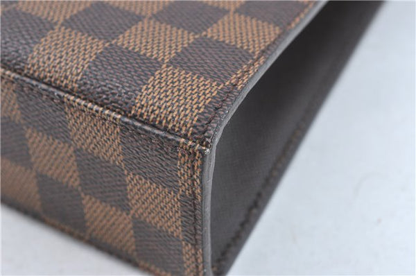 Authentic Louis Vuitton Damier Malesherbes Hand Bag Purse N51379 LV J0988