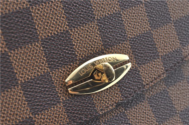 Authentic Louis Vuitton Damier Malesherbes Hand Bag Purse N51379 LV J0988