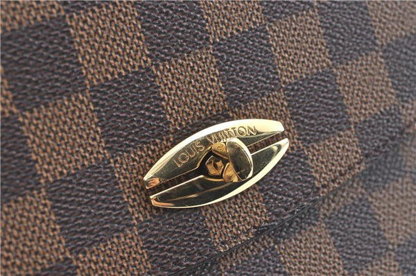 Authentic Louis Vuitton Damier Malesherbes Hand Bag Purse N51379 LV J0988