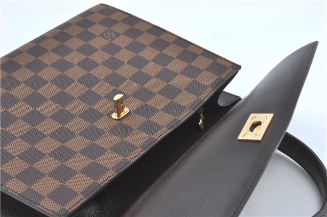 Authentic Louis Vuitton Damier Malesherbes Hand Bag Purse N51379 LV J0988