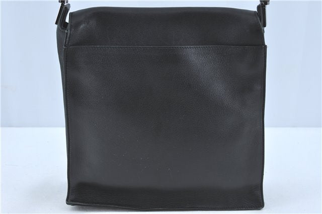 Authentic GUCCI Bamboo Shoulder Hand Bag Purse Leather 0013243 Black J1002