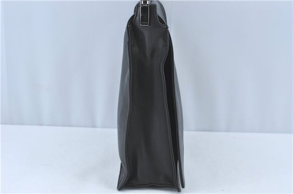 Authentic GUCCI Bamboo Shoulder Hand Bag Purse Leather 0013243 Black J1002