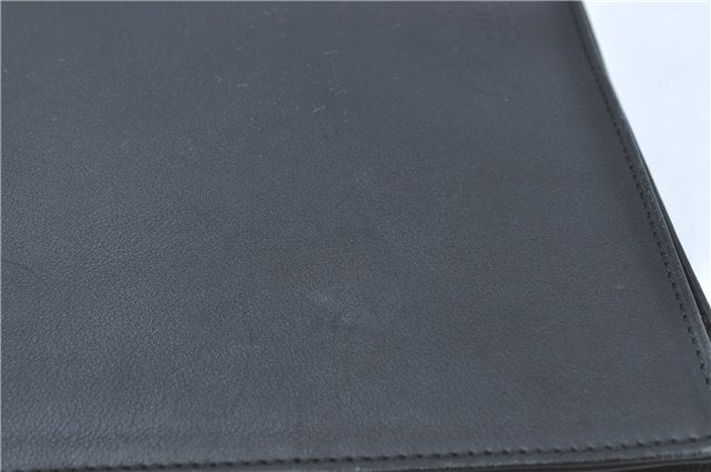 Authentic GUCCI Bamboo Shoulder Hand Bag Purse Leather 0013243 Black J1002