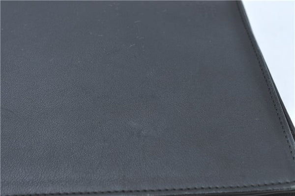 Authentic GUCCI Bamboo Shoulder Hand Bag Purse Leather 0013243 Black J1002