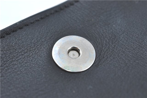 Authentic GUCCI Bamboo Shoulder Hand Bag Purse Leather 0013243 Black J1002