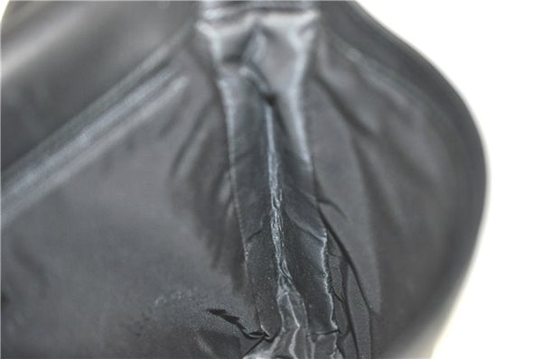 Authentic GUCCI Bamboo Shoulder Hand Bag Purse Leather 0013243 Black J1002