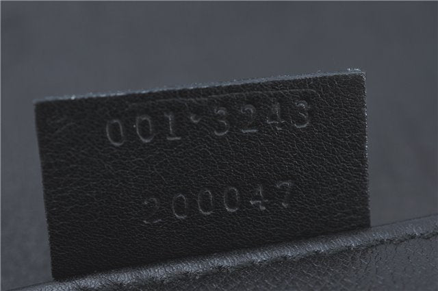 Authentic GUCCI Bamboo Shoulder Hand Bag Purse Leather 0013243 Black J1002