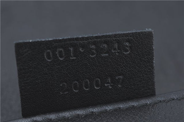 Authentic GUCCI Bamboo Shoulder Hand Bag Purse Leather 0013243 Black J1002