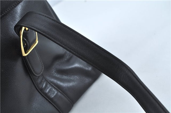 Authentic GUCCI Shoulder Tote Bag Leather Black Junk J1006