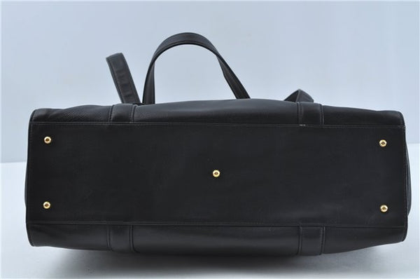 Authentic GUCCI Shoulder Tote Bag Leather Black Junk J1006