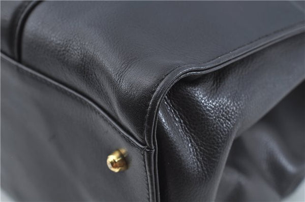 Authentic GUCCI Shoulder Tote Bag Leather Black Junk J1006