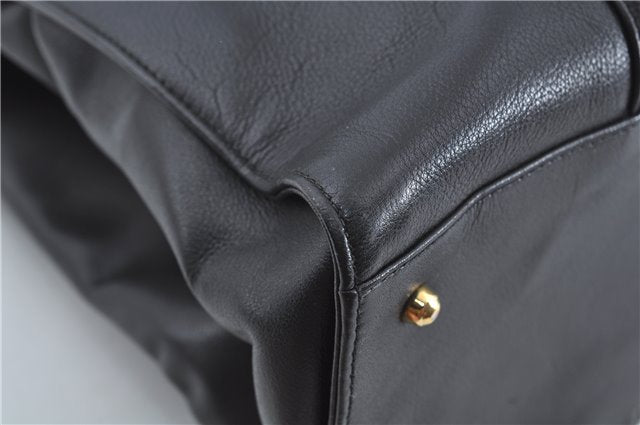 Authentic GUCCI Shoulder Tote Bag Leather Black Junk J1006