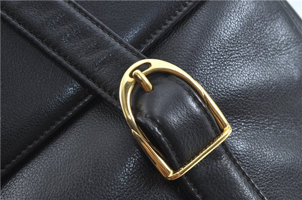 Authentic GUCCI Shoulder Tote Bag Leather Black Junk J1006