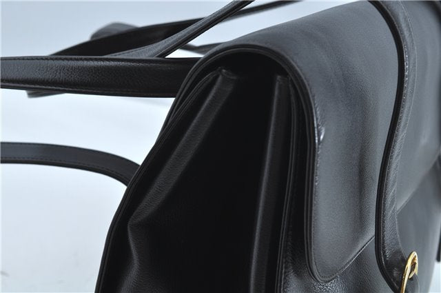 Authentic GUCCI Shoulder Tote Bag Leather Black Junk J1006