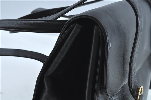 Authentic GUCCI Shoulder Tote Bag Leather Black Junk J1006