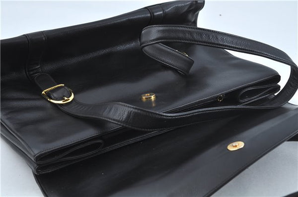 Authentic GUCCI Shoulder Tote Bag Leather Black Junk J1006
