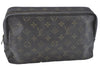 Auth Louis Vuitton Monogram Trousse Toilette 28 Clutch Hand Bag M47522 LV J1010