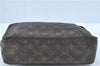 Auth Louis Vuitton Monogram Trousse Toilette 28 Clutch Hand Bag M47522 LV J1010