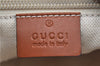 Auth GUCCI Shoulder Cross Body Bag Purse GG Nylon Leather 181092 Beige  J1012