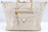 Authentic Louis Vuitton Monogram Empreinte Lumineuse PM Tote Bag White Box J1014
