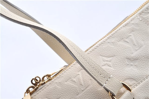 Authentic Louis Vuitton Monogram Empreinte Lumineuse PM Tote Bag White Box J1014