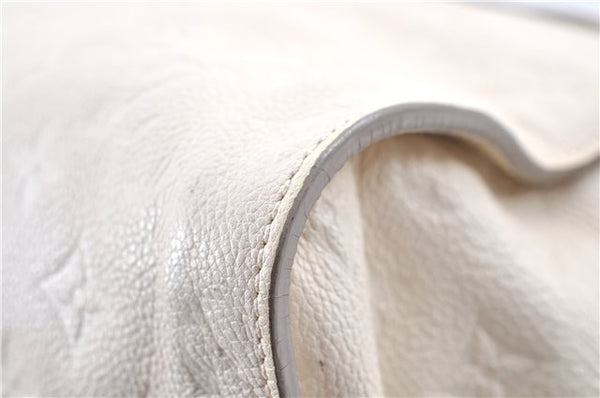 Authentic Louis Vuitton Monogram Empreinte Lumineuse PM Tote Bag White Box J1014