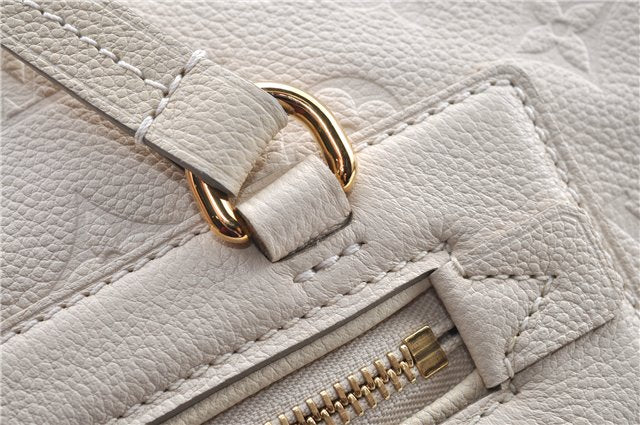 Authentic Louis Vuitton Monogram Empreinte Lumineuse PM Tote Bag White Box J1014